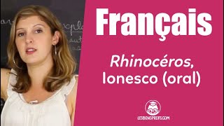 Rhinocéros Ionesco  préparation à loral  Français  1re  Les Bons Profs [upl. by Rhee840]