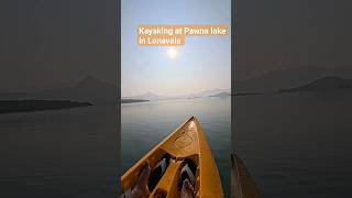 Kayaking at Pawna Lake in Lonavala kayaking kayak lake pawnalake lonavala freshwater boating [upl. by Croydon]