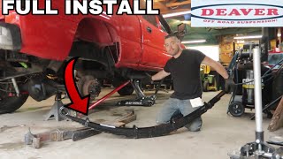 Full Install Duramax Deaver 4” Lift Leaf Springs [upl. by Sachi794]