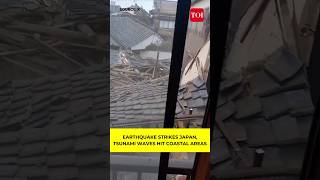 Watch Massive earthquake strikes Japan Tsunami waves hit coastal areas [upl. by Amlev]