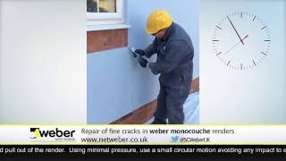 Monocouche Render Crack Repair — Weber Renders amp Decorative Finishes [upl. by Blanche]