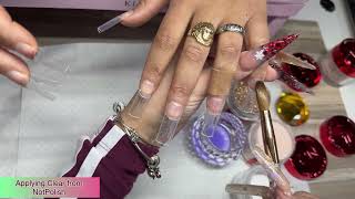 Watch Me Do My Sister Nails New Year Simple Nails Set Vibes acrylicapplication beginnerfriendly [upl. by Ailey758]