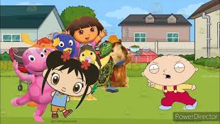 Stewie beats up Nick jr charactersgets grounded [upl. by Derwin200]