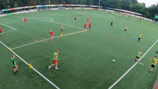 Fussballtraining Fussballspezifisches Warm up  Passen mit Koordination und Antritten [upl. by Ilke700]