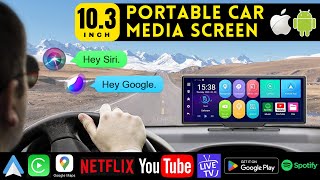 103quot Portable Android Car Screen  PODOFO  FOR ANY CAR ⫸ UNBOXING REVIEW [upl. by Margit]