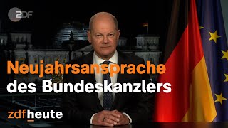 Neujahrsansprache von Bundeskanzler Olaf Scholz [upl. by Colman86]