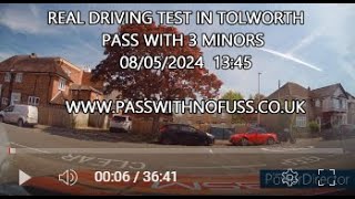 REAL DRIVING TEST ROUTE IN TOLWORTH 9 [upl. by Aizat]