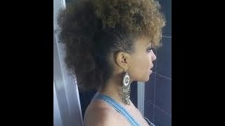 Natural Hair Tutorial  The Frohawk  Easiest Method  NiaKnowsHair [upl. by Hanna]