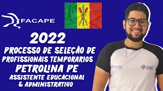 Processo Seletivo  PETROLINAPE  Aux Administrativo e Educacional  Questão 16  Matemática [upl. by Rosanne]