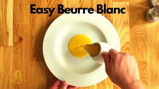 Easy Beurre Blanc  Butter Sauce [upl. by Iv]