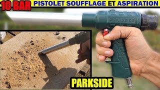 PARKSIDE pistolet de soufflage et daspiration pneumatique LIDL PDSB 10 Air Vacuum Blow Gun [upl. by Nnylamme39]