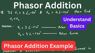 Phasors  Phasor Addition Solved Example Problem [upl. by Casimir]