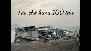 Tàu chở hàng 100 tấn trên đập thuỷ điện Hoà Bình [upl. by Cirdla]