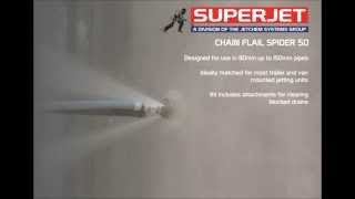 Chain Flail Spider 50 drain clearance tool [upl. by Ahsim]