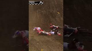 Jeffrey Herlings and Jorge Prado crash after finish MXGP of Teutschenthal [upl. by Ahsyen]