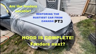 RESTORING THE RUSTIEST CAR FROM CANADA PT3 [upl. by Dan]