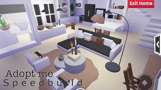 Contemporary Donut Shop House  Adopt Me Speed Build  Roblox  TripleM [upl. by Garson]