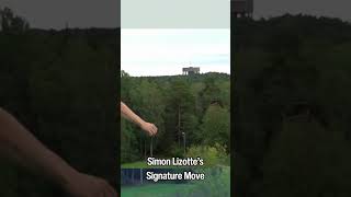 SIMON LIZOTTES SIGANTURE MOVE 😎 discgolf frisbeegolf simonlizotte simonline ace trickshot [upl. by Patience]