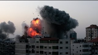 Israel uses warships to strike at Gaza [upl. by Frankhouse]