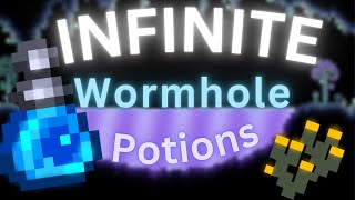 The BEST Method of Obtaining INFINITE WORMHOLES In Terraria 500 [upl. by Salocin179]