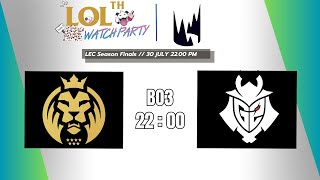 ดูแข่ง LEC Season Finals  G2 vs MAD  ลีคยุโรปคัดไป Worlds  FeatTakluzChannel [upl. by Timothea]