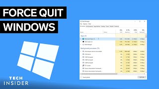 How To Force Quit On Windows  Tech Insider [upl. by Pearman]