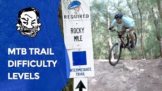 MTB Trail Signs  Novice Intermediate amp Advanced [upl. by Arej]