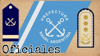 Grados e Insignias de la Prefectura Naval Argentina Oficiales [upl. by Eves]