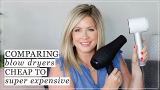 Comparing Blow Dryers cheap to SUPER expensive [upl. by Hollerman]