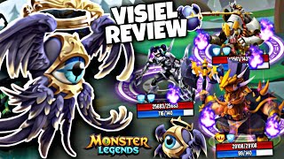 REVIEW DO VISIEL MONSTRO DO PvP E TESTE EM BATALHAS Monster Legends [upl. by Alleunamme]