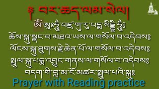 བར་ཆད་ལམ་སེལ། barche lamsel namgyalprayer with Reading practice prayer buddha [upl. by Therron38]