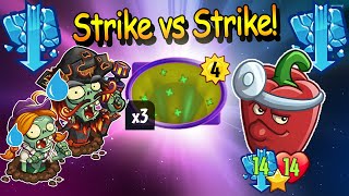 Strikethrough vs Strikethrough Funny Combo Heal  Sun Strike ▌ PvZ Heroes [upl. by Friedrich]