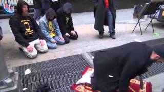 Islam Convert Muslim Prayer Street Asr New York Time Square IRFNY Ammaar Saeed [upl. by Prendergast]