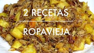 ROPA VIEJA DE PUCHERO ANDALUZ 2 RECETAS DE APROVECHAMIENTO🤩OLD ANDALUSIAN PUCHERO CLOTHING [upl. by Asikal448]