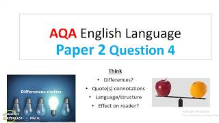 AQA English Language Paper 2 Question 4 Part 1 [upl. by Finegan26]