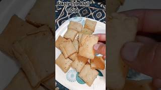 Aaj ham banaenge bakery style khari recipe streetfood food foodie [upl. by Akiram973]