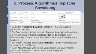 5 Prozess Algorithmus typische Anweisung [upl. by Kylah]