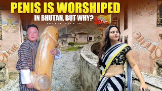 Pnis temple in Bhutan 😳 Why Pnis worshipped in Bhutan The Fertility Temple  Chimi Lakhang [upl. by Nalon]