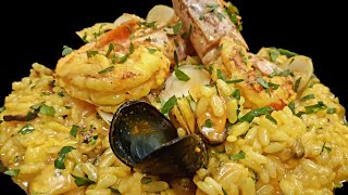 Risotto cu fructe de mare reteta pas cu pas [upl. by Daniell]