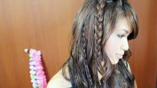 Easy Bohemian Braids amp Waves Hairstyle Hair Tutorial [upl. by Bak757]