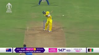 Glenn Maxwell batting highlights 201 runs 128 ball Double Century  AUSvsAFG  WC 2023 [upl. by Anelis]