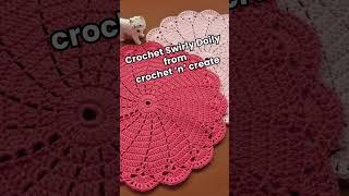 Free Crochet Swirly Doily Pattern crochetdoily [upl. by Rennug]