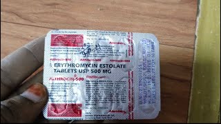 Althrocin 500 mg tablet  Erythromycin tablet  Erythromycin stearate tablet ip 250 althrocine [upl. by Buna]