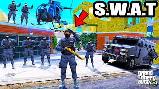 Franklin Upgrade His House To SWAT Headquarters In GTA 5  SHINCHAN and CHOP [upl. by Charil629]