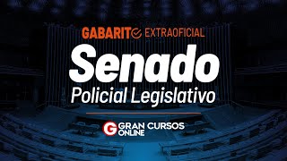 Concurso Senado Federal Policial Legislativo  Gabarito Extraoficial [upl. by Novej732]