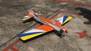 Classic RC Curare 58quot Wingspan flown one handed  Thong Panya RC Airfield Lampang Thailand [upl. by Marwin]