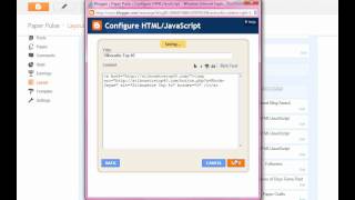 How to add an HTML code to your Blog [upl. by Saxon663]