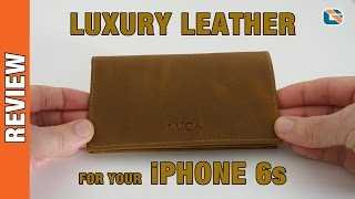 Luca Handmade Leather Wallet Review for iPhone 6s amp iPhone 6 AD [upl. by Rye]