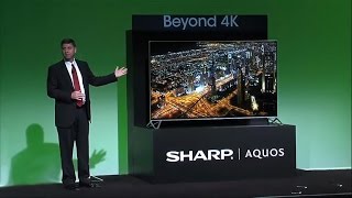 Sharp debuts Beyond 4K Ultra HD TV [upl. by Adnilasor195]