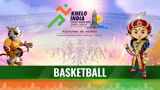 LIVE Basketball  Semi Finals Khelo India Youth Games 2023 [upl. by Llenehs]